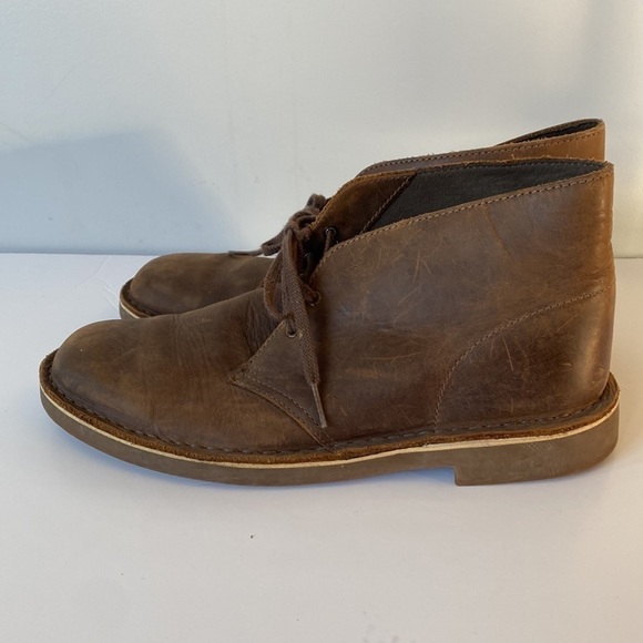 CLARKS classic men’s leather Desert Boots - Picture 6 of 11